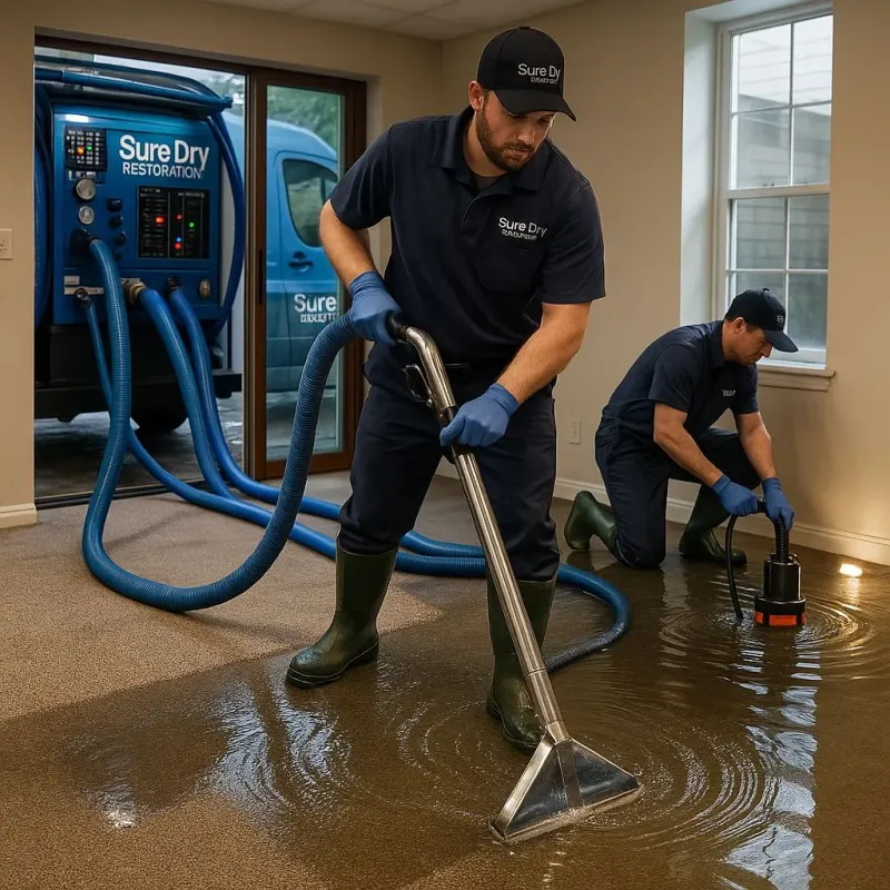 Water Extraction and Removal process in Willis, TX